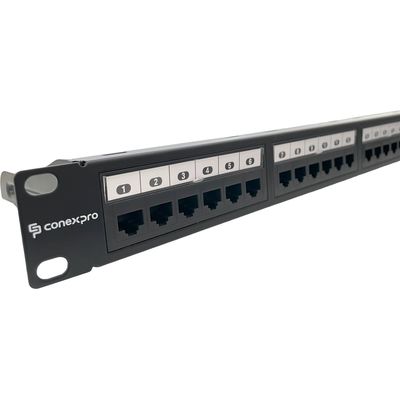 Conexpro 19 patch panel UTP, CAT6, 24 portů, 1U