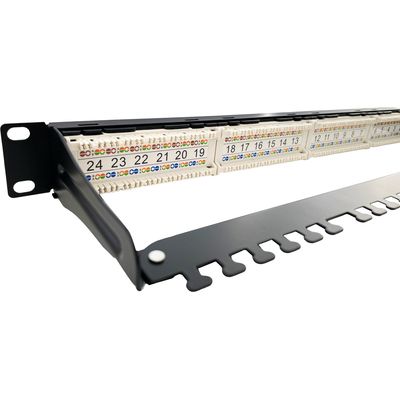 Conexpro 19 patch panel UTP, CAT6, 24 portů, 1U