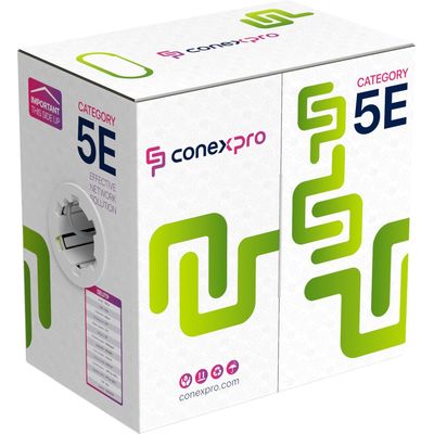 Conexpro UTP kabel, CAT5e, PVC, 24 AWG, 305m, šedý