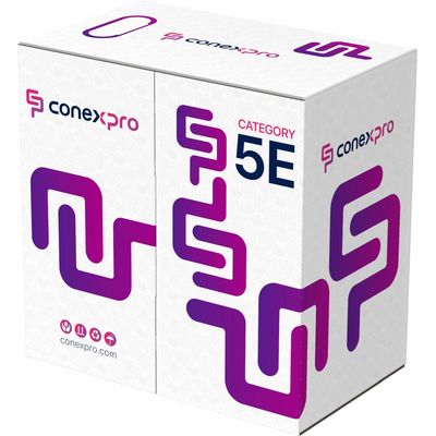 Conexpro UTP kabel, CAT5e, LSZH, 24 AWG, 305m, bílý