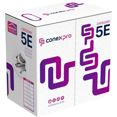 Conexpro UTP kabel, CAT5e, LSZH, 24 AWG, 305m, bílý