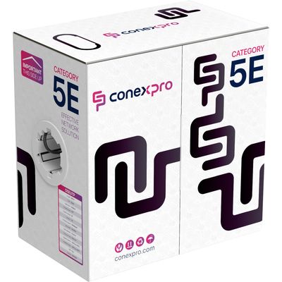 Conexpro UTP kabel venkovní, CAT5e, PE, 24 AWG, 305m, černý