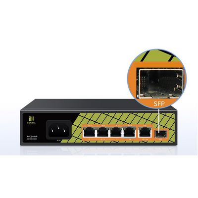 Conexpro GNT-P1006GA, PoE switch, 5x LAN, 4x PoE, 1x SFP
