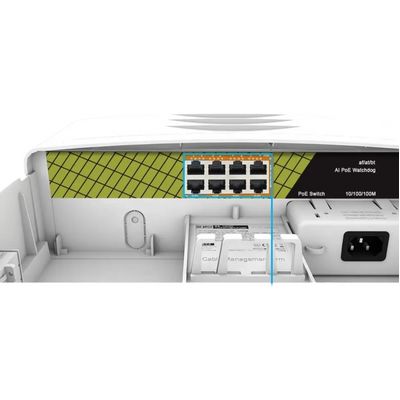 Conexpro GNT-P1008G6-F, Venkovní PoE switch, 8x LAN, 8x PoE
