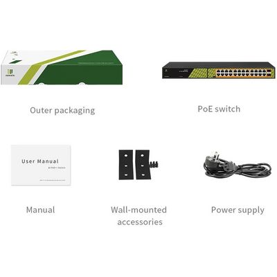 Conexpro GNT-P1026G6, PoE switch, 24x LAN, 24x PoE, 2x SFP