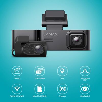 LAMAX kamera do auta N10 GPS 3in1