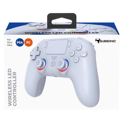 SUBSONIC by SUPERDRIVE Wireless LED pro PS4, bílý