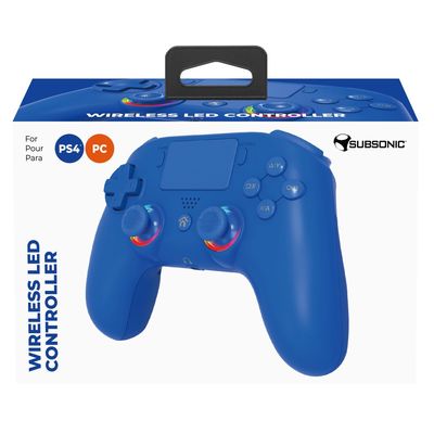 SUBSONIC by SUPERDRIVE Wireless LED pro PS4, modrý