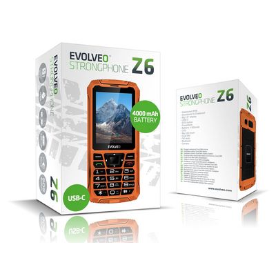 EVOLVEO StrongPhone Z6 oranžový