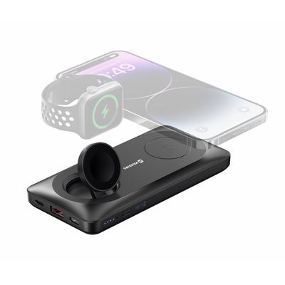 SWISSTEN powerbank 10000 mAh 2v1 PRO Apple Watch a MagSafe