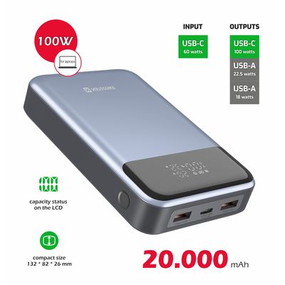 SWISSTEN powerbank 20000 mAh 100W Power Delivery pro notebooky
