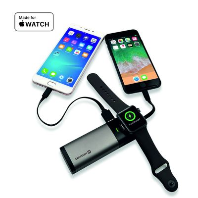 SWISSTEN 2in1 Apple Watch MFI powerbank 6700 mAh