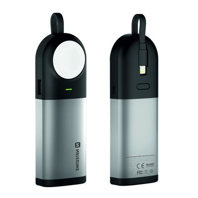SWISSTEN 2in1 Apple Watch MFI powerbank 6700 mAh