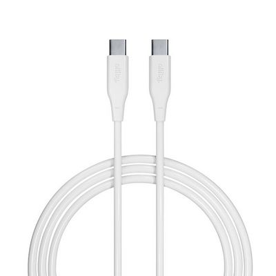 Datový kabel Allity AUC-02 USB-C/USB-C 1m 100W bílý