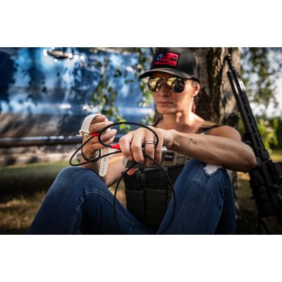 Tactical Recce 3:20 kabel pro Garmin USB-C černý/červený