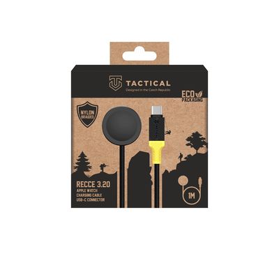 Tactical Recce 3:20 kabel pro Apple Watch černá/žlutá