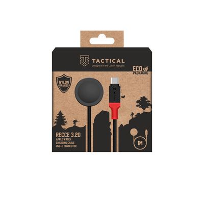 Tactical Recce 3:20 kabel pro Apple Watch černá/červená