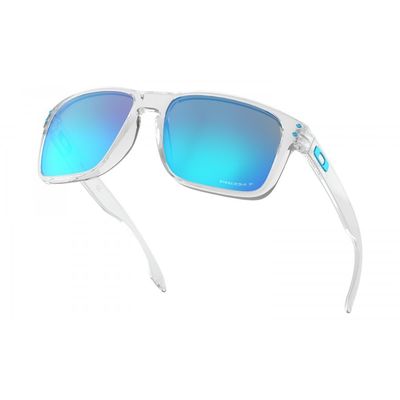 Sluneční brýle OAKLEY HOLBROOK XL POLISHED CLEAR / PRIZM SAPPHIRE POLARIZED