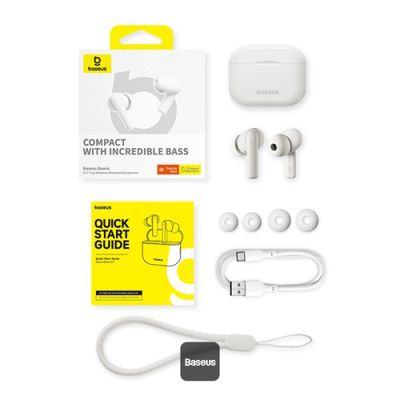 Bluetooth sluchátka Baseus Bowie E17 bílá