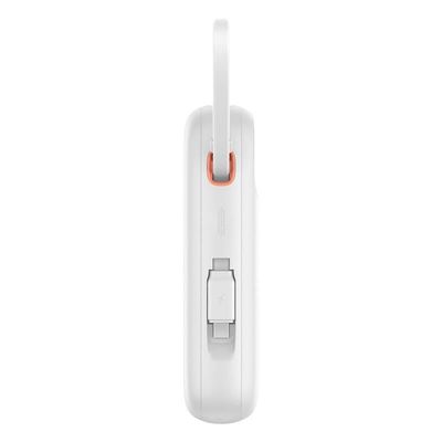 Power banka Baseus Qpow2 10000mAh 30W bílá s USB-C kabelem