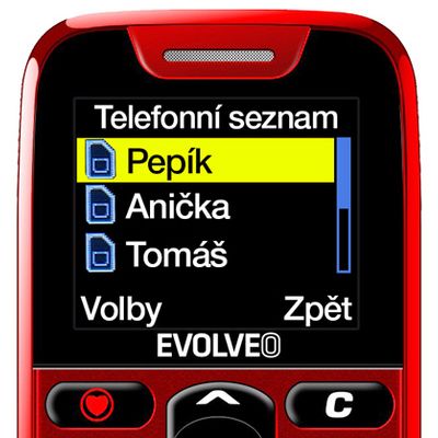 EVOLVEO EasyPhone červený