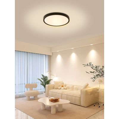 IMMAX NEO LITE TUDO SMART stropní svítidlo s RGB podsvícením 40cm, 50W Wi-Fi černá, TUYA