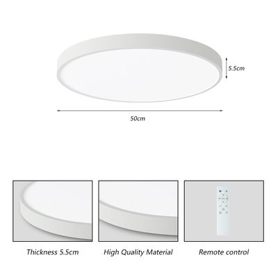 IMMAX NEO LITE SEMPLICI SMART stropní svítidlo 50cm 48W 3468 lm, s podporou BEACON, Wi-Fi, TUYA, bílé