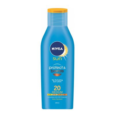 Nivea Sun Protect & Bronze Sun Lotion SPF 20 200ml