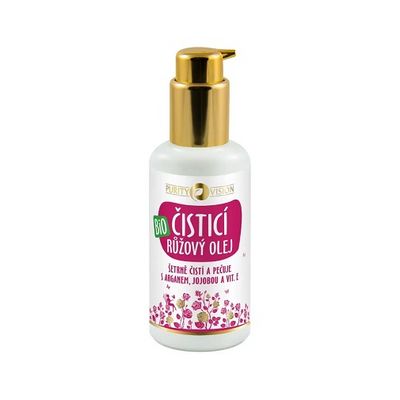 Purity Vision Bio Růžový čistící olej s arganem, jojobou a vit. E 100 ml