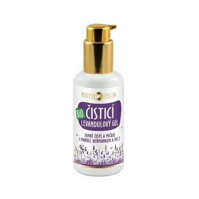 Purity Vision Bio Levandulový čistící gel s mandlí, heřmánkem, a vit. E 100 ml
