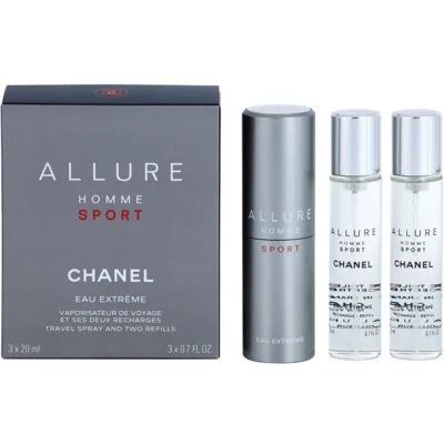 Chanel Allure Homme Sport Eau Extreme EdT 3x20 ml Pro muže plnitelný flakón