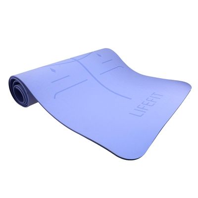 Podložka LIFEFIT YOGA MAT RELAX DUO, 183x58x0,6cm, modrá