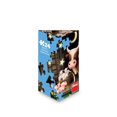 Dino Puzzle triangl Zvířátka na farmě 24 dílků