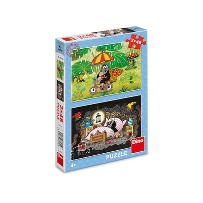 Dino Puzzle Krtkův den 2x48 dílků