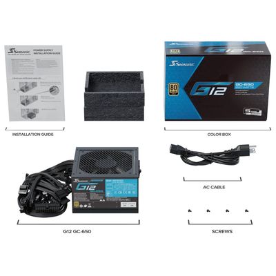 SEASONIC G12-GC-650 (V1.5) Gold 650W