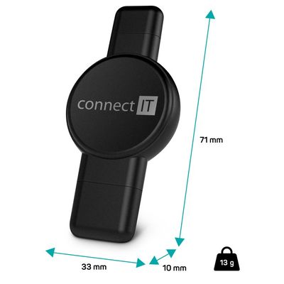 CONNECT IT WatchTravelCharge bezdrátová nabíječka, černá