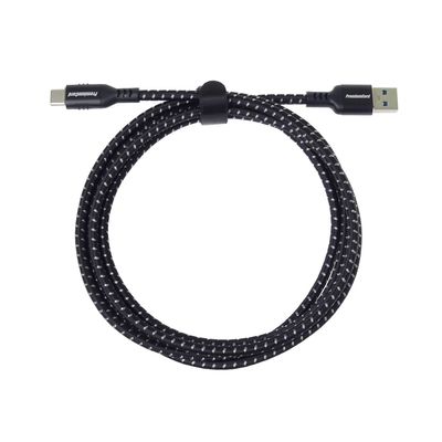 PremiumCord kabel USB-C - USB 3.0 A (USB 3.2 generation 1, 3A, 5Gbit/s) bavlněný oplet a hliníkové konektory 1m