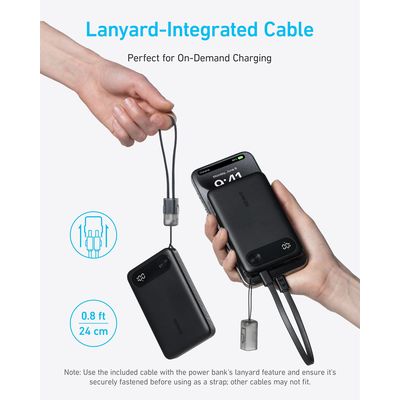 Anker Power Bank 10000mAh, 22,5W, černá