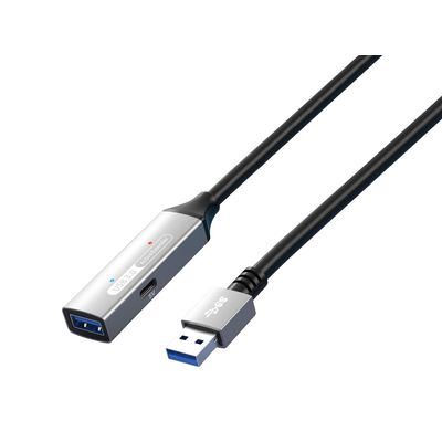 PremiumCord USB 3.2 repeater a prodlužovací kabel Male-Female, 5Gbps Aluminium 10m