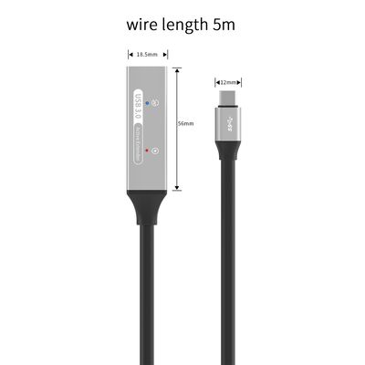 PremiumCord USB-C repeater a prodlužovací kabel Male-Female, 5Gbps Aluminium 5m