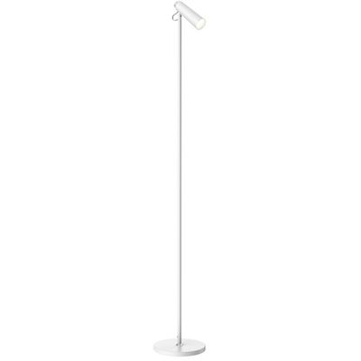 LED podlahová lampa Immax TIT, bílá se stříbrnými prvky, CCT