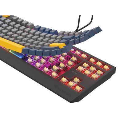 Genesis Thor 230 TKL, šedo-modrá, US