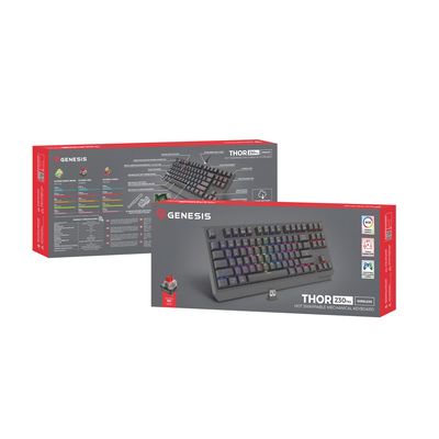 Genesis Thor 230 TKL, černá, US
