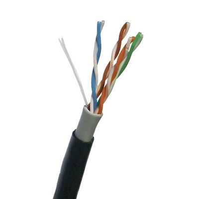 DATACOM UTP drát CAT5E PVC+PE,Fca 305m cívka černý 2-OUTDOOR