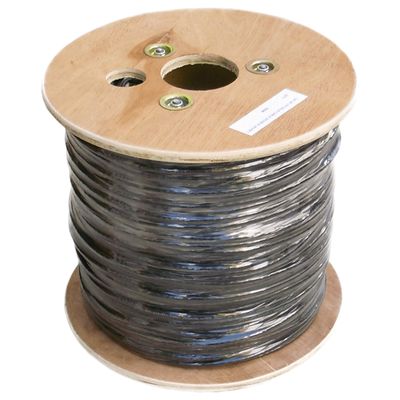 DATACOM UTP drát CAT5E PVC+PE,Fca 305m cívka černý 2-OUTDOOR
