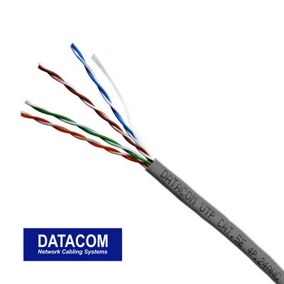 DATACOM UTP lanko CAT5E LSOH 305m box šedý
