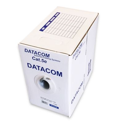 DATACOM UTP lanko CAT5E LSOH 305m box šedý