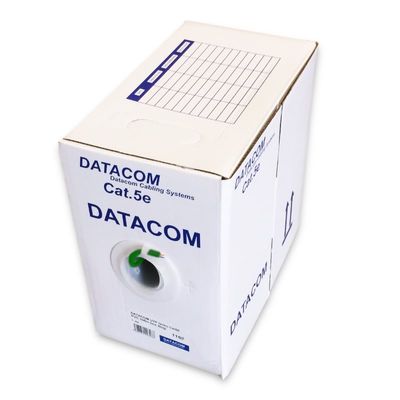 DATACOM UTP lanko CAT5E PVC 305m box zelený