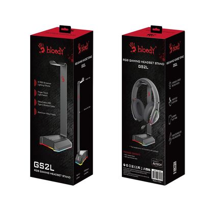 A4Tech RGB stojánek na sluchátka Bloody GS2L, černý