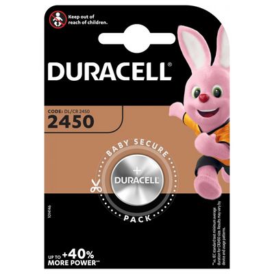 Duracell lithiová knoflíková baterie, 1 ks (CR2450)